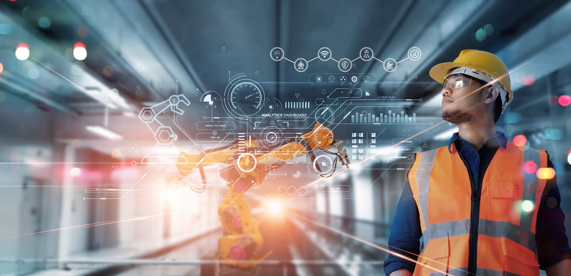 Entorn industrial amb equipament tecnològic