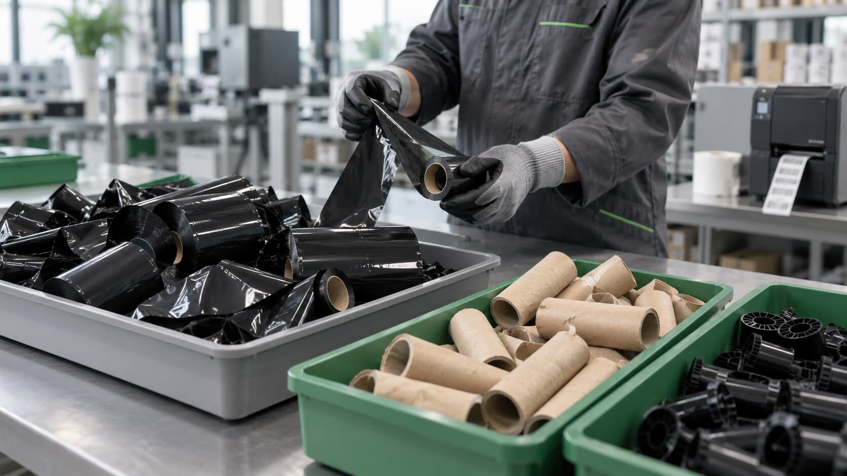 Com reciclar les cintes de ribbon de transferència tèrmica